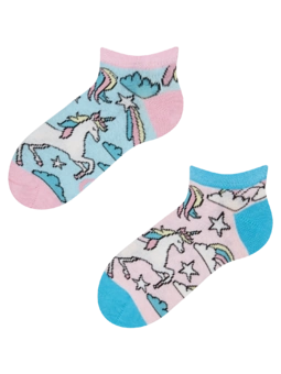 Socquettes rigolotes pour enfants Licorne arc-en-ciel