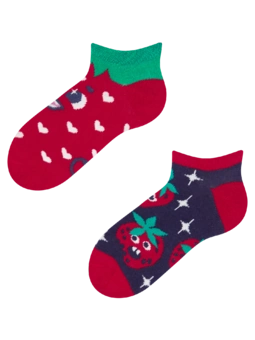 Socquettes rigolotes pour enfants Fraises joyeuses