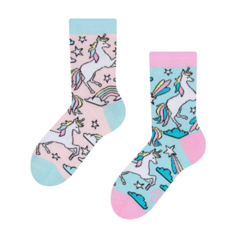 Veselé detské ponožky Dúhový jednorožec