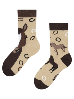 Veselé dětské ponožky Koně