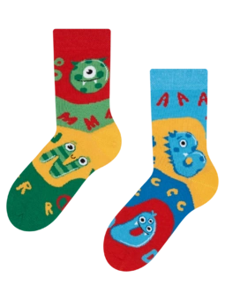 Chaussettes rigolotes pour enfants Premières lettres