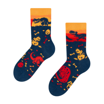 Chaussettes rigolotes pour enfants Monde des dinosaures