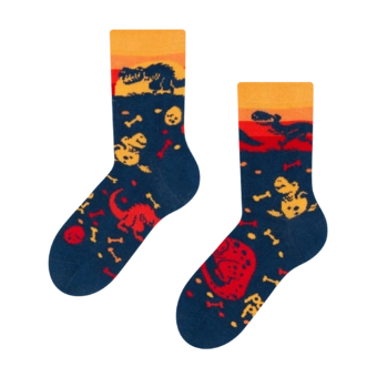 Chaussettes rigolotes pour enfants Monde des dinosaures