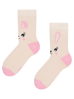 Živahne tople otroške nogavice Zajec