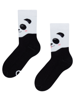 Veselé dětské teplé ponožky Šťastná panda