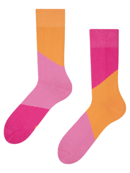 Malinovo ružové ponožky Cik-cak