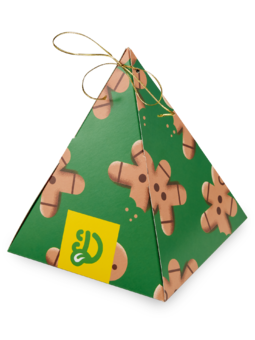 Pyramidová dárková krabička s vůní Kouzlo Vánoc