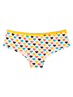 Women's Hipster Briefs Colourful Hearts