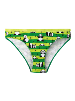 Culotte rigolote pour femmes Panda et rayures