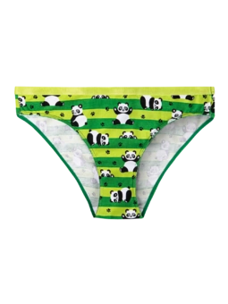 Culotte rigolote pour femmes Panda et rayures