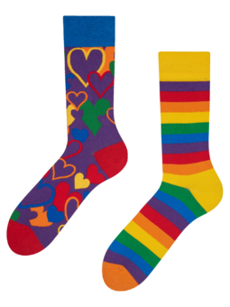 Veselé ponožky Pestrofarebná láska
