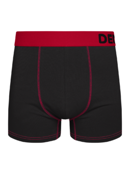 Schwarze und rote Boxershorts für Männer
