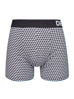 Boxer à motifs noirs et blancs pour hommes