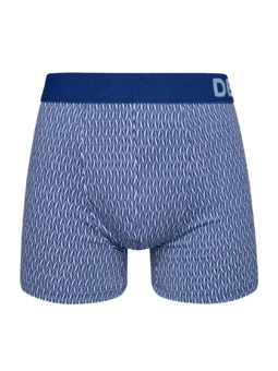 Boxer à motifs bleu et gris pour hommes
