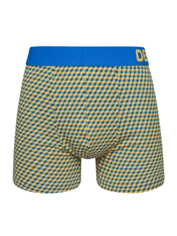 Modro-žluté pánské vzorované boxerky