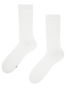Biele ponožky z recyklovanej bavlny