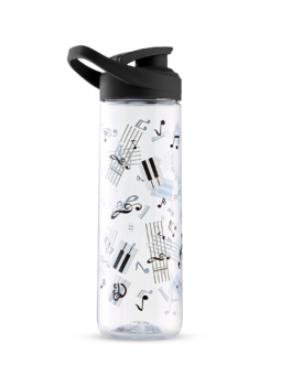 Gourde d’eau rigolote de 700 ml Musique pour piano