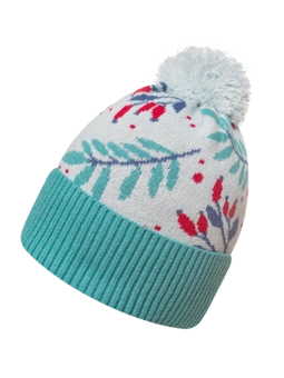 Bonnet tricoté et rigolo Églantier dans la neige