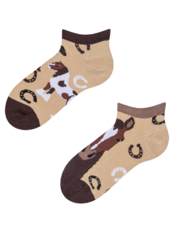 Socquettes rigolotes pour enfants Chevaux