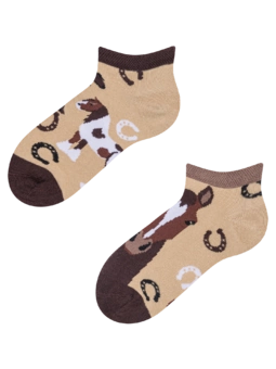 Socquettes rigolotes pour enfants Chevaux