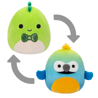 SQUISHMALLOWS 2v1 dinosaur Danny a ara Baptise