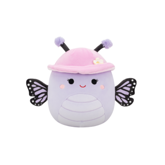 SQUISHMALLOWS Bibiana levanduľový motýľ, 20 cm
