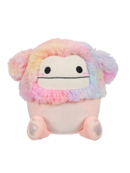Squishmallows bigfoot boje breskve Diane s kosom u duginim bojama, 20 cm
