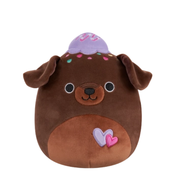 SQUISHMALLOWS Brownie psík - Rico, 20 cm