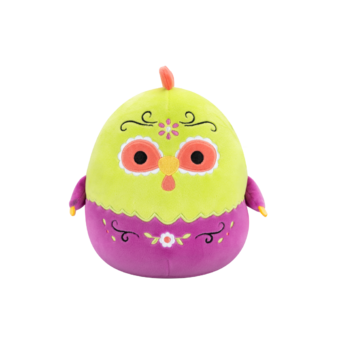 Squishmallows Amparo der grüne und lila Day of the Dead Hahn, 20 cm