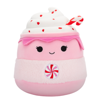Squishmallows ružičasti slatki štapić Ethel vruća čokolada, 20 cm