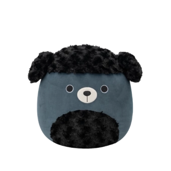 SQUISHMALLOWS Jettward čierny chlpatý pudel, 30 cm