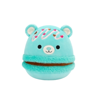 SQUISHMALLOWS Makrónkový medveď - Belinda, 20 cm