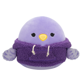Squishmallows Anoushka der Sittich mit Wollhoodie, 20 cm