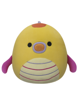 Peluche Squishmallows de 20 cm Leif le dragon de mer jaune au ventre rayé