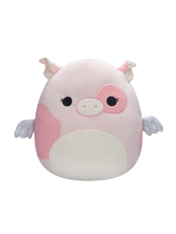 SQUISHMALLOWS Strakaté prasiatko s krídlami Peety, 30 cm