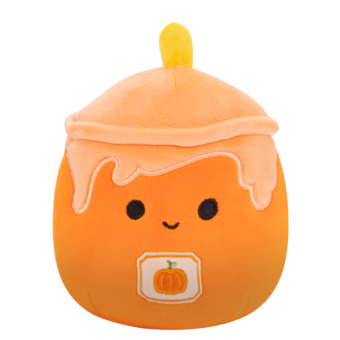 Peluche Squishmallows de 20 cm Misha la bougie citrouille