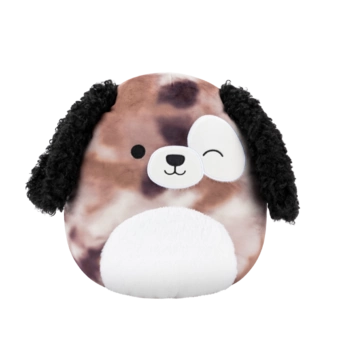 SQUISHMALLOWS Zerdan hnedý mramorový pes, 30 cm