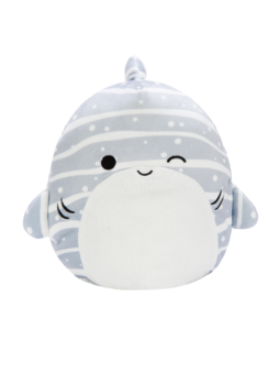 SQUISHMALLOWS Žralok se třpytivým bříškem Saschie, 30 cm