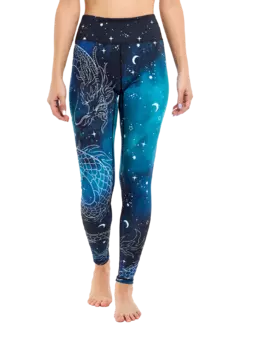 Legging de sport rigolo Dragon de nuit