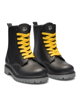 Bottes de pluie grises et noires pour femmes