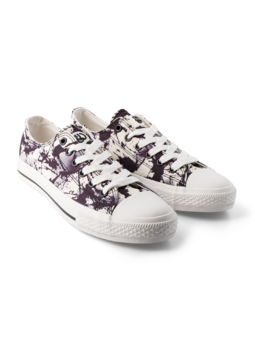 Chaussures en toile rigolotes Taches noires et blanches