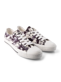 Chaussures en toile rigolotes Taches noires et blanches