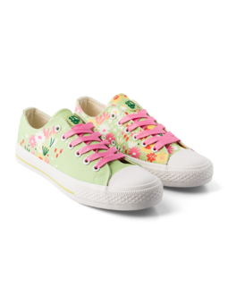 Chaussures en toile rigolotes Jardin de fleurs