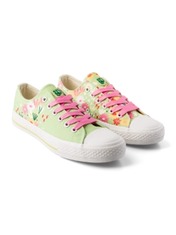 Chaussures en toile rigolotes Jardin de fleurs