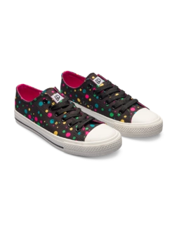 Chaussures en toile rigolotes Points neons Dedoles