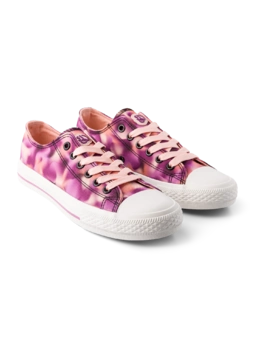 Chaussures en toile rigolotes Camouflage rose