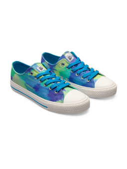 Chaussures en toile rigolotes Camouflage aqua