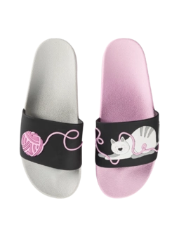 Sandales rigolotes Chat et balle