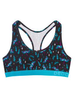 Bralette rigolote pour femmes Libellules durant la nuit
