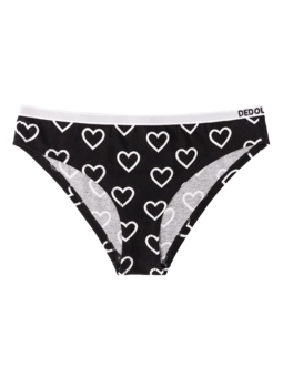Culotte rigolote pour femmes Cœurs noirs et blancs